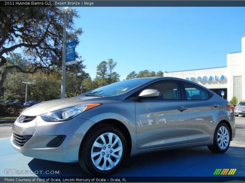 Desert Bronze / Beige 2011 Hyundai Elantra GLS