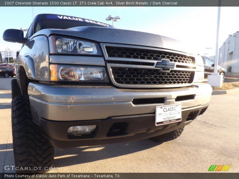 Silver Birch Metallic / Dark Charcoal 2007 Chevrolet Silverado 1500 Classic LT  Z71 Crew Cab 4x4