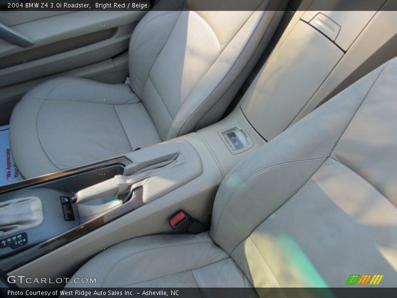 Bright Red / Beige 2004 BMW Z4 3.0i Roadster