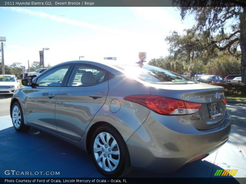 Desert Bronze / Beige 2011 Hyundai Elantra GLS