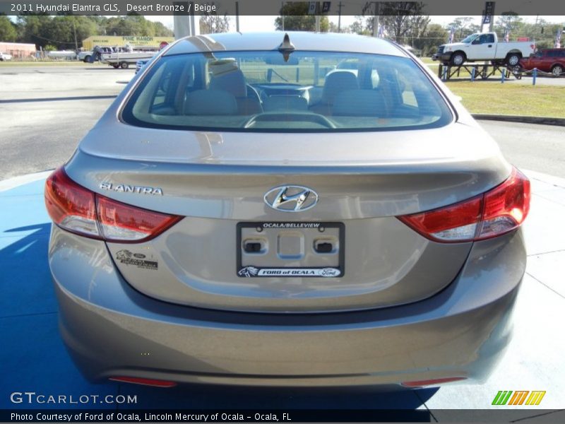 Desert Bronze / Beige 2011 Hyundai Elantra GLS