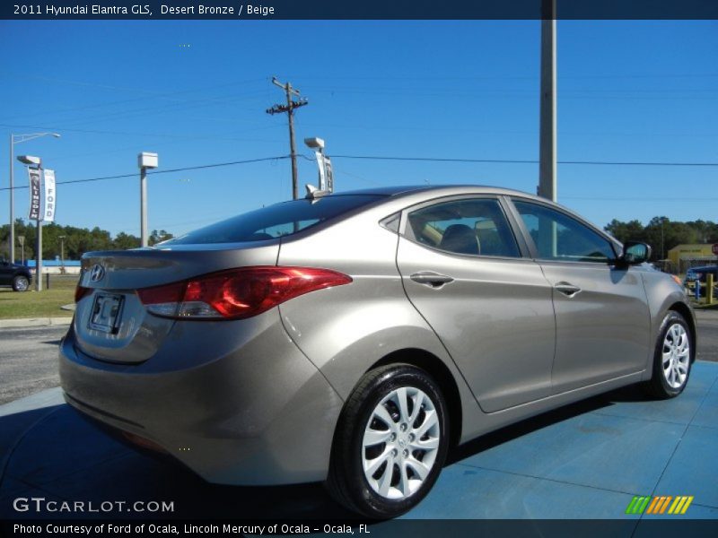 Desert Bronze / Beige 2011 Hyundai Elantra GLS