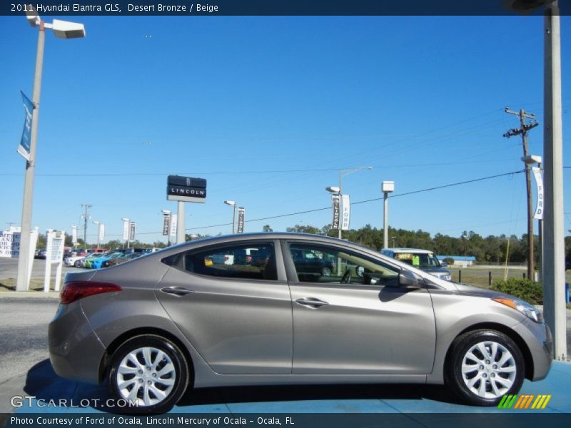 Desert Bronze / Beige 2011 Hyundai Elantra GLS