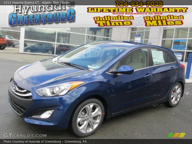 Atlantic Blue / Beige 2013 Hyundai Elantra GT