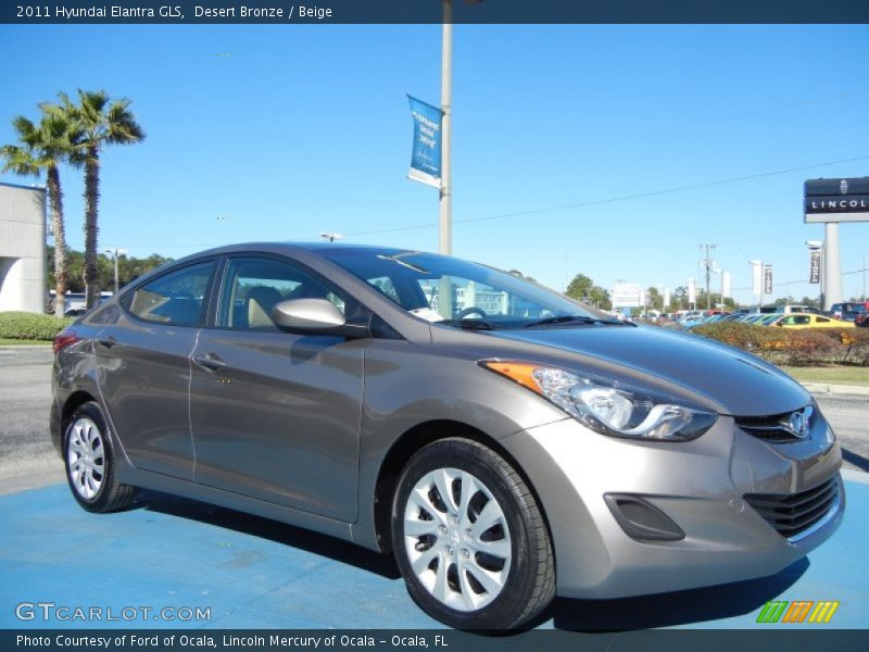 Desert Bronze / Beige 2011 Hyundai Elantra GLS