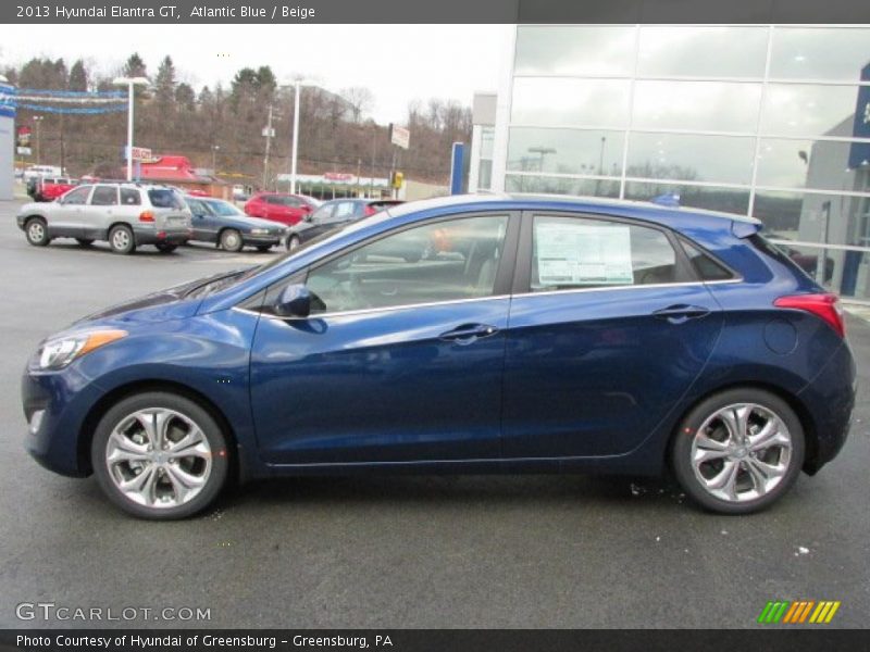 Atlantic Blue / Beige 2013 Hyundai Elantra GT