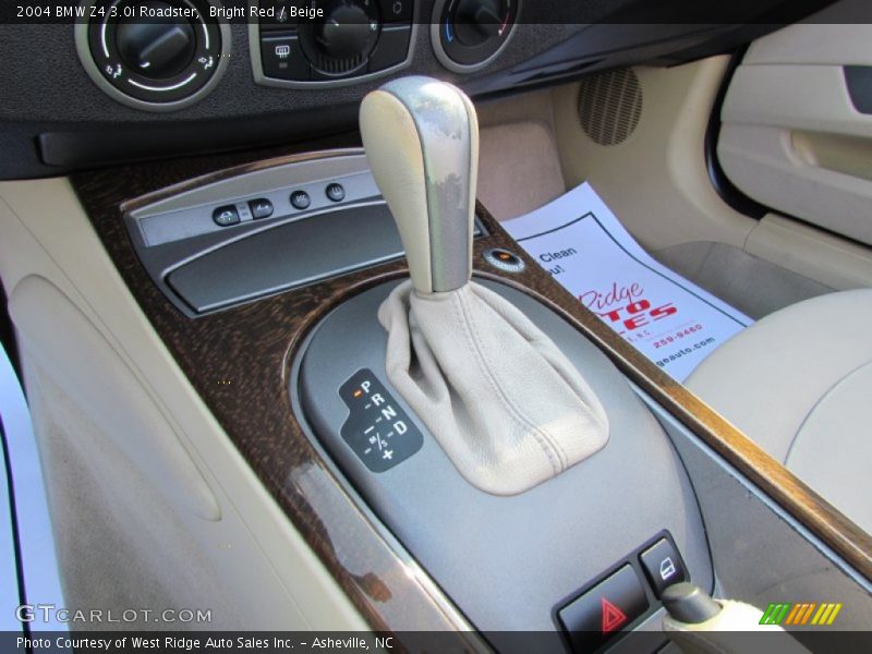 Bright Red / Beige 2004 BMW Z4 3.0i Roadster