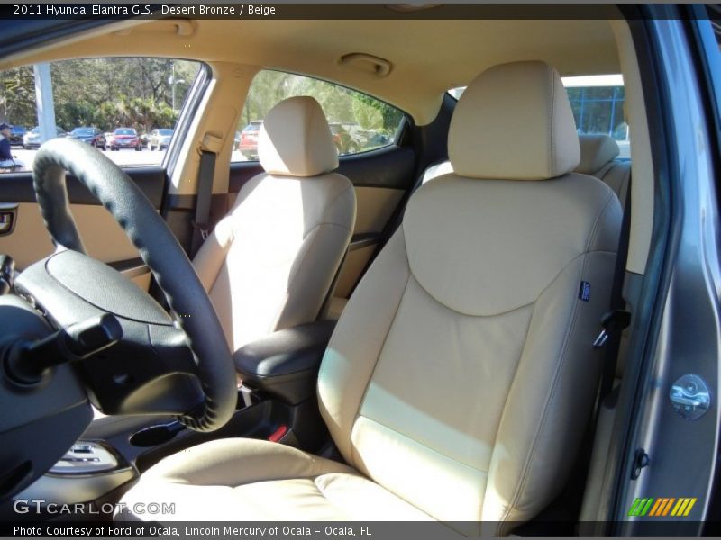 Desert Bronze / Beige 2011 Hyundai Elantra GLS