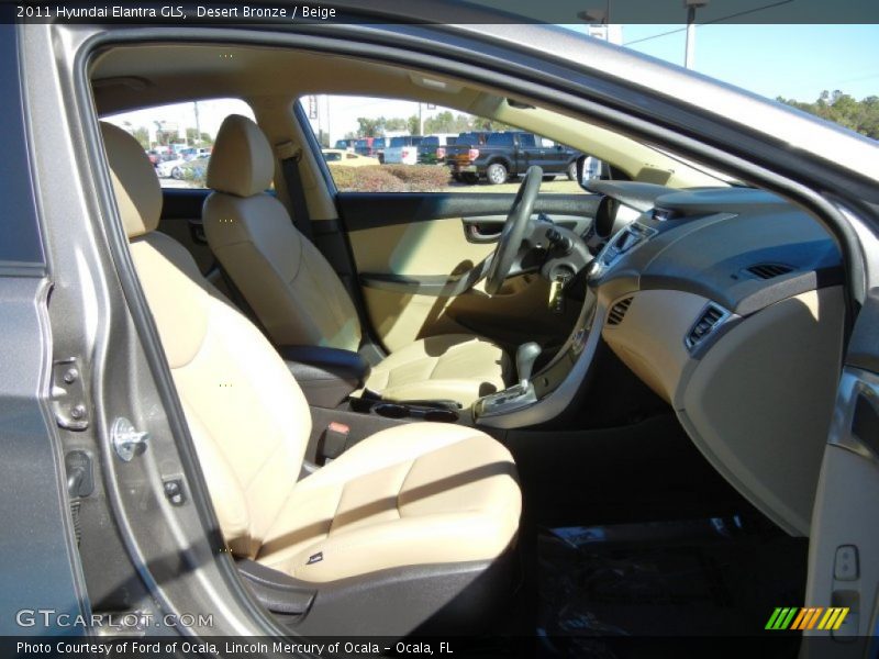 Desert Bronze / Beige 2011 Hyundai Elantra GLS