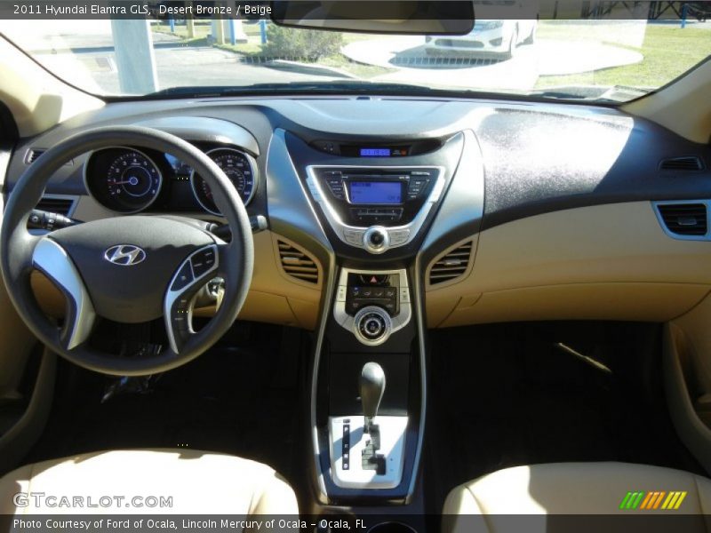 Desert Bronze / Beige 2011 Hyundai Elantra GLS