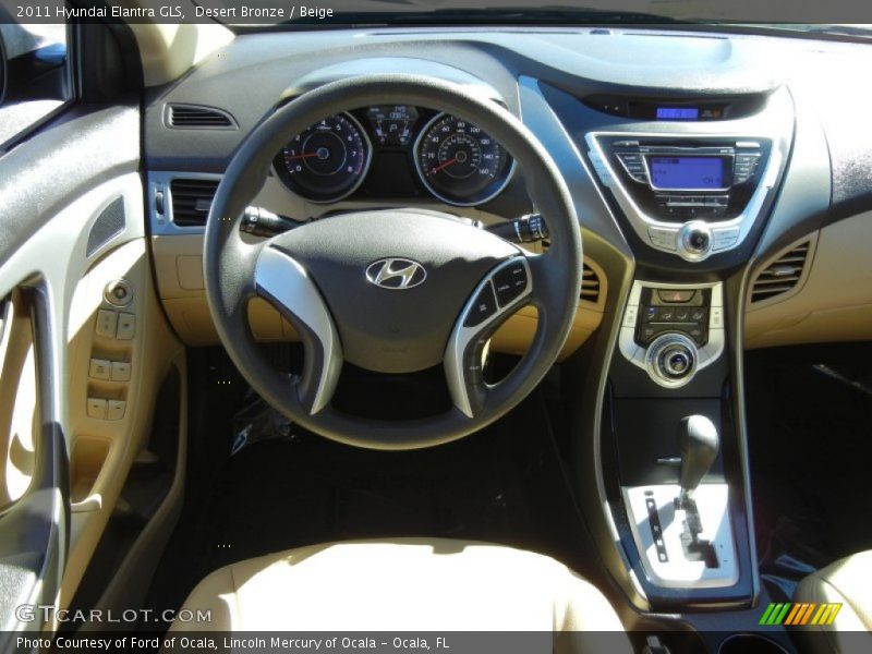 Desert Bronze / Beige 2011 Hyundai Elantra GLS