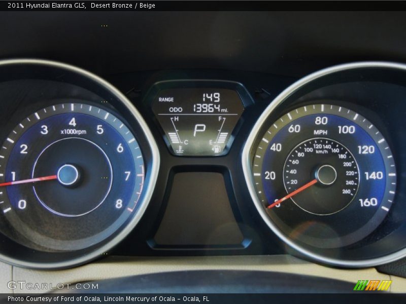 Desert Bronze / Beige 2011 Hyundai Elantra GLS
