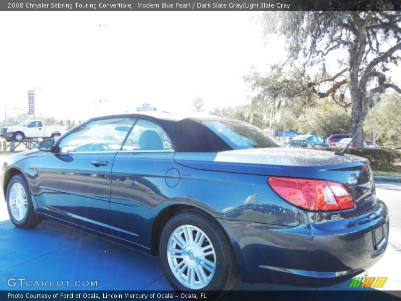 Modern Blue Pearl / Dark Slate Gray/Light Slate Gray 2008 Chrysler Sebring Touring Convertible