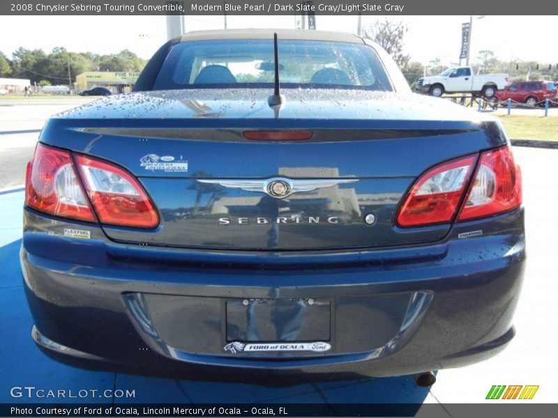 Modern Blue Pearl / Dark Slate Gray/Light Slate Gray 2008 Chrysler Sebring Touring Convertible