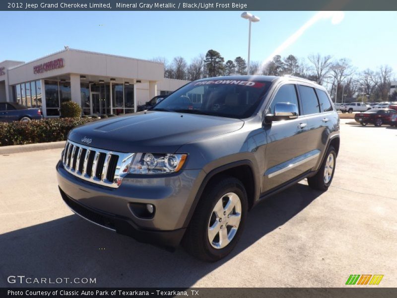 Mineral Gray Metallic / Black/Light Frost Beige 2012 Jeep Grand Cherokee Limited