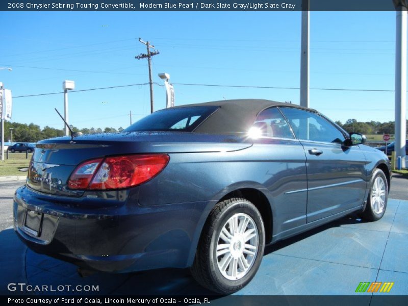 Modern Blue Pearl / Dark Slate Gray/Light Slate Gray 2008 Chrysler Sebring Touring Convertible