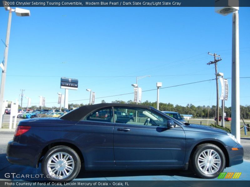 Modern Blue Pearl / Dark Slate Gray/Light Slate Gray 2008 Chrysler Sebring Touring Convertible