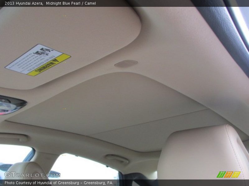 Midnight Blue Pearl / Camel 2013 Hyundai Azera