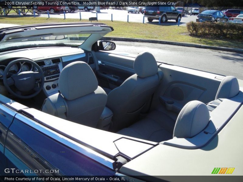 Modern Blue Pearl / Dark Slate Gray/Light Slate Gray 2008 Chrysler Sebring Touring Convertible