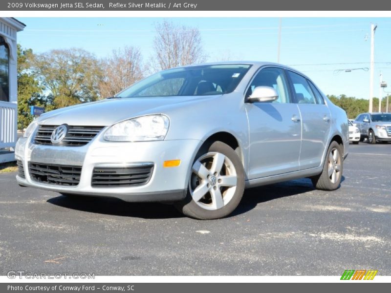 Reflex Silver Metallic / Art Grey 2009 Volkswagen Jetta SEL Sedan