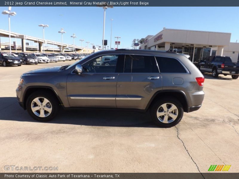 Mineral Gray Metallic / Black/Light Frost Beige 2012 Jeep Grand Cherokee Limited