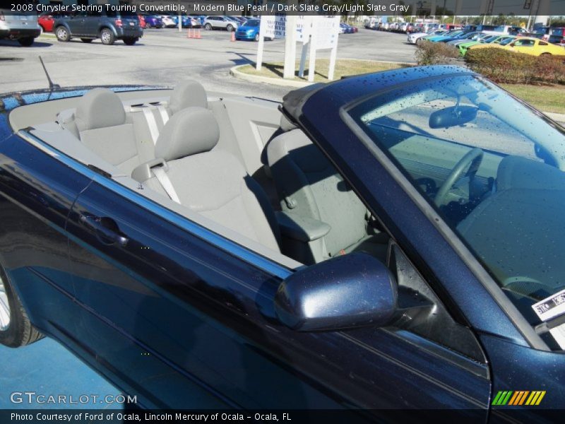 Modern Blue Pearl / Dark Slate Gray/Light Slate Gray 2008 Chrysler Sebring Touring Convertible