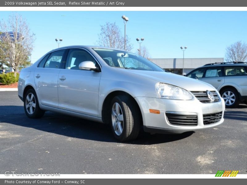 Reflex Silver Metallic / Art Grey 2009 Volkswagen Jetta SEL Sedan