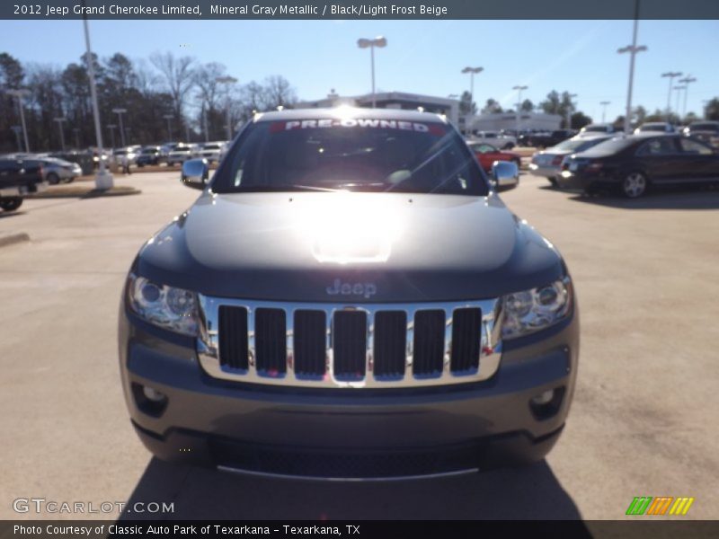 Mineral Gray Metallic / Black/Light Frost Beige 2012 Jeep Grand Cherokee Limited
