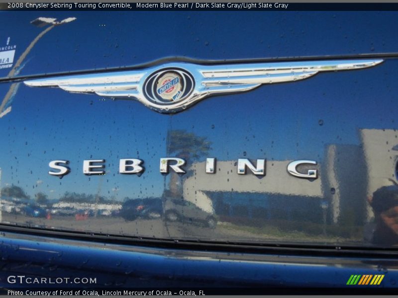 Modern Blue Pearl / Dark Slate Gray/Light Slate Gray 2008 Chrysler Sebring Touring Convertible