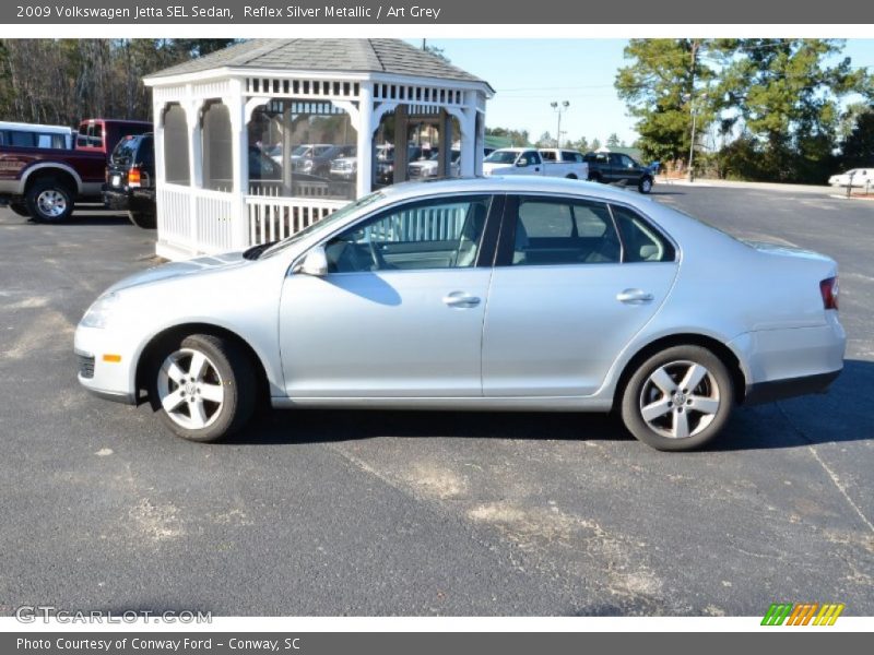 Reflex Silver Metallic / Art Grey 2009 Volkswagen Jetta SEL Sedan