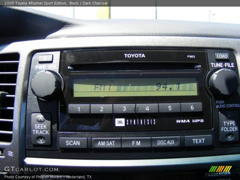 Black / Dark Charcoal 2006 Toyota 4Runner Sport Edition