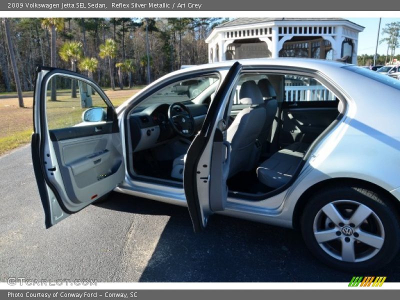Reflex Silver Metallic / Art Grey 2009 Volkswagen Jetta SEL Sedan