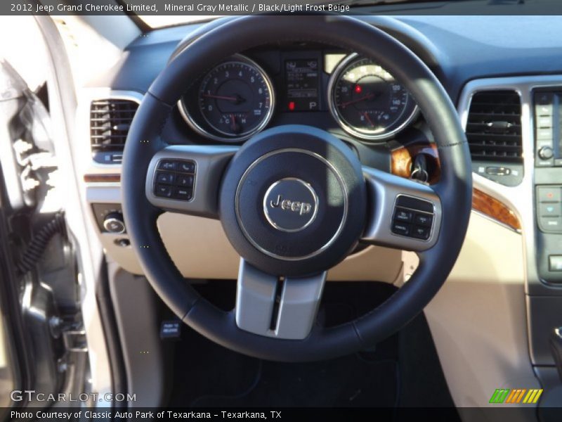 Mineral Gray Metallic / Black/Light Frost Beige 2012 Jeep Grand Cherokee Limited