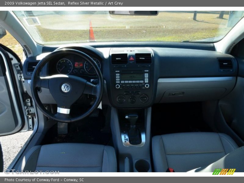Reflex Silver Metallic / Art Grey 2009 Volkswagen Jetta SEL Sedan