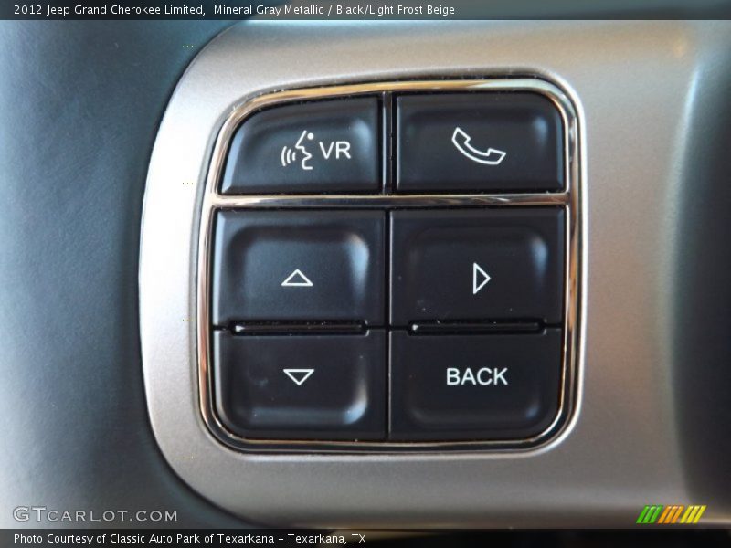 Mineral Gray Metallic / Black/Light Frost Beige 2012 Jeep Grand Cherokee Limited