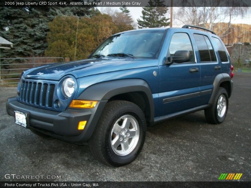 Atlantic Blue Pearl / Medium Slate Gray 2006 Jeep Liberty CRD Sport 4x4