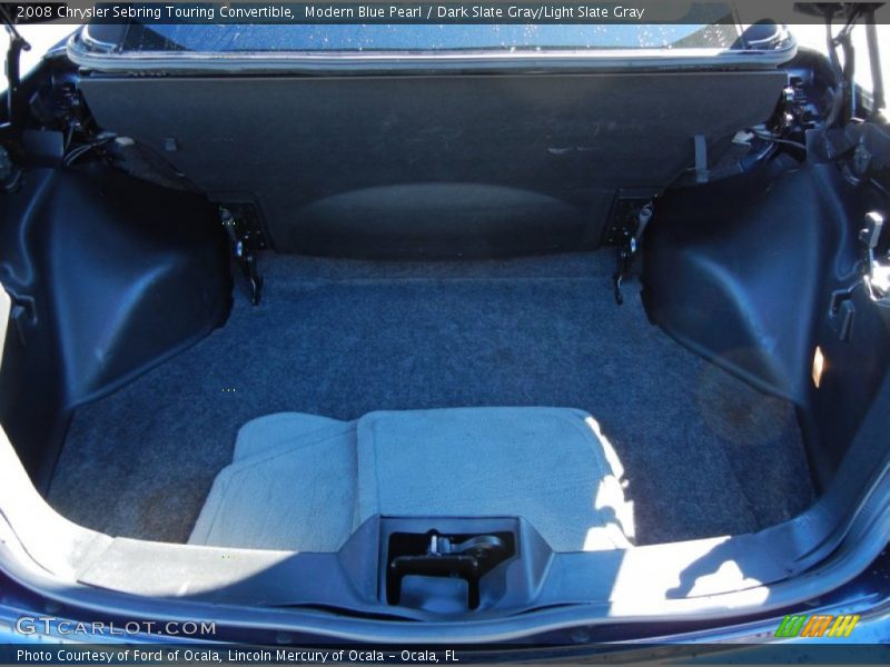 Modern Blue Pearl / Dark Slate Gray/Light Slate Gray 2008 Chrysler Sebring Touring Convertible