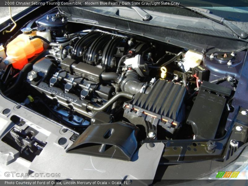 Modern Blue Pearl / Dark Slate Gray/Light Slate Gray 2008 Chrysler Sebring Touring Convertible