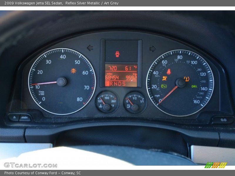 Reflex Silver Metallic / Art Grey 2009 Volkswagen Jetta SEL Sedan