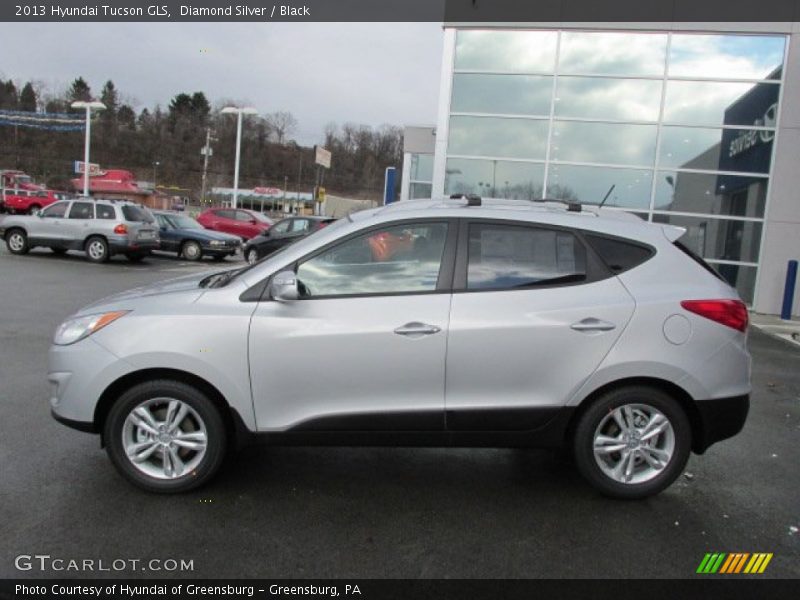 Diamond Silver / Black 2013 Hyundai Tucson GLS