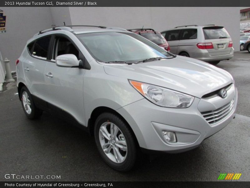 Diamond Silver / Black 2013 Hyundai Tucson GLS