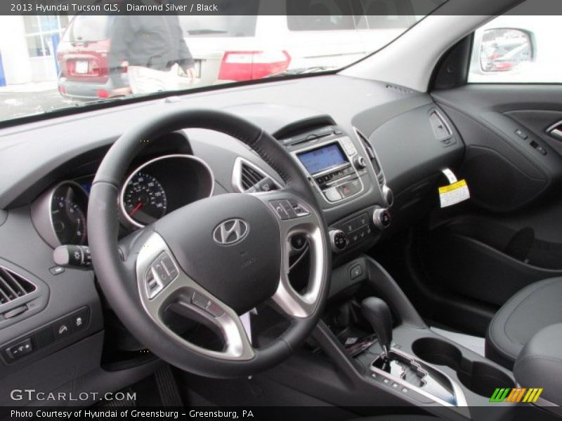Diamond Silver / Black 2013 Hyundai Tucson GLS