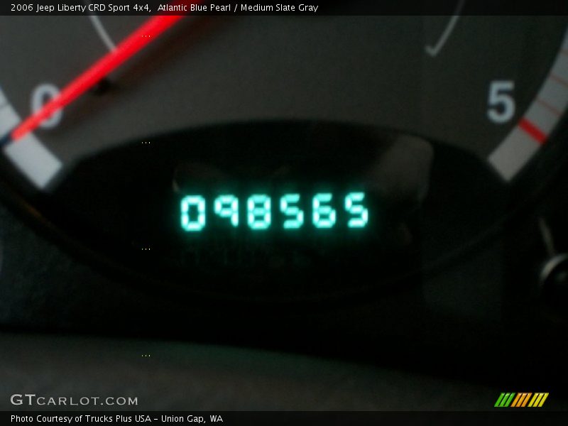 Atlantic Blue Pearl / Medium Slate Gray 2006 Jeep Liberty CRD Sport 4x4