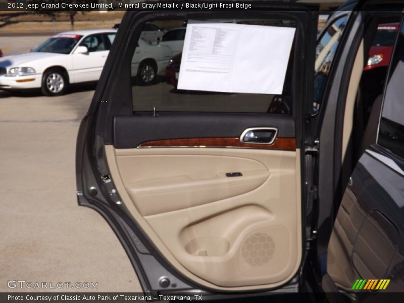 Mineral Gray Metallic / Black/Light Frost Beige 2012 Jeep Grand Cherokee Limited