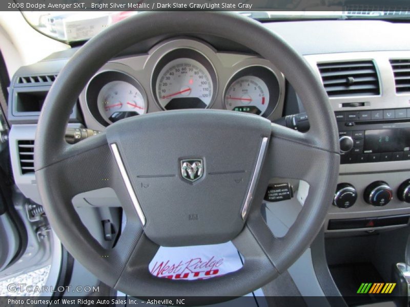 Bright Silver Metallic / Dark Slate Gray/Light Slate Gray 2008 Dodge Avenger SXT