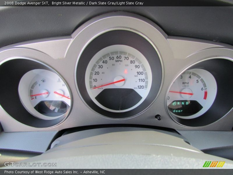 Bright Silver Metallic / Dark Slate Gray/Light Slate Gray 2008 Dodge Avenger SXT