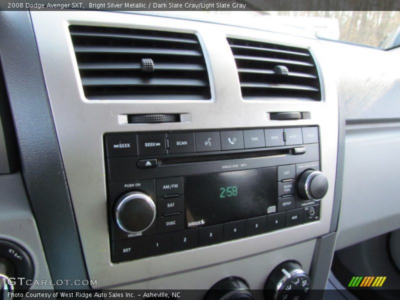 Bright Silver Metallic / Dark Slate Gray/Light Slate Gray 2008 Dodge Avenger SXT