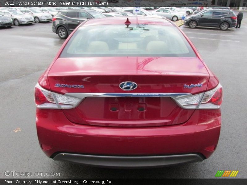 Venetian Red Pearl / Camel 2012 Hyundai Sonata Hybrid