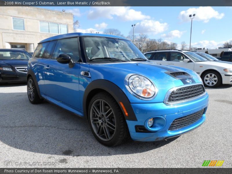 Laser Blue Metallic / Grey/Black 2008 Mini Cooper S Clubman