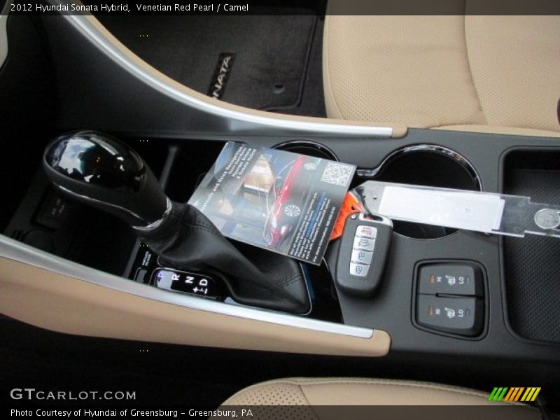 Venetian Red Pearl / Camel 2012 Hyundai Sonata Hybrid